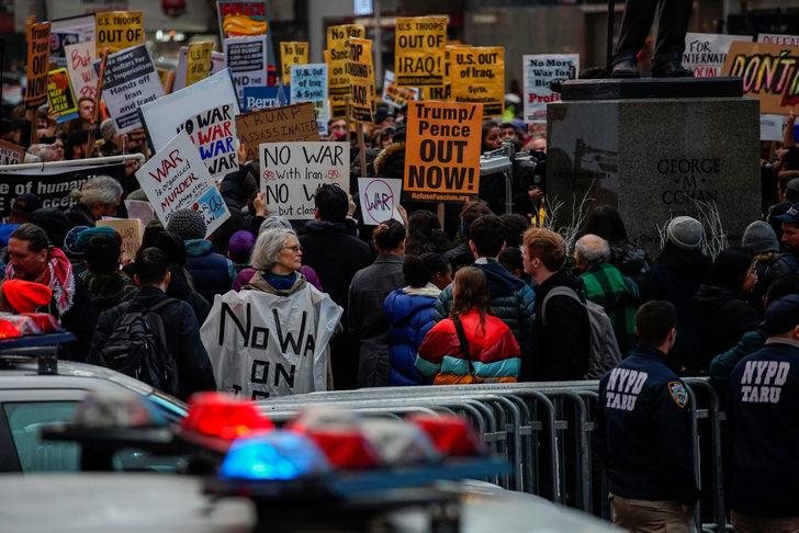 Times Meydanı’nda 'İran' protestosu G4