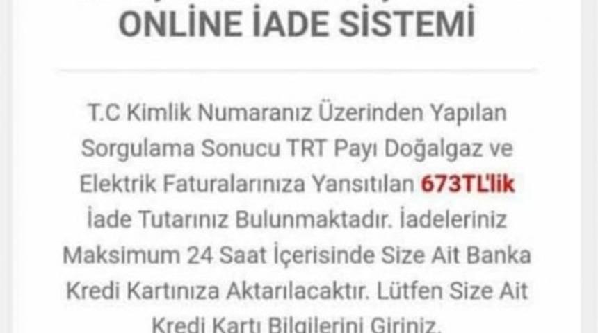 Dolandırıcıların yeni y&ouml;ntemine karşı uyarı