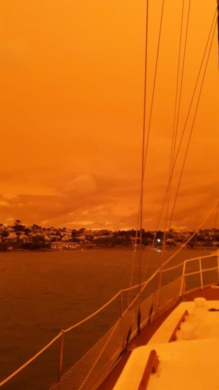 Yeni Zelanda’da şaşırtan görüntü! Gökyüzü turuncuya döndü G5