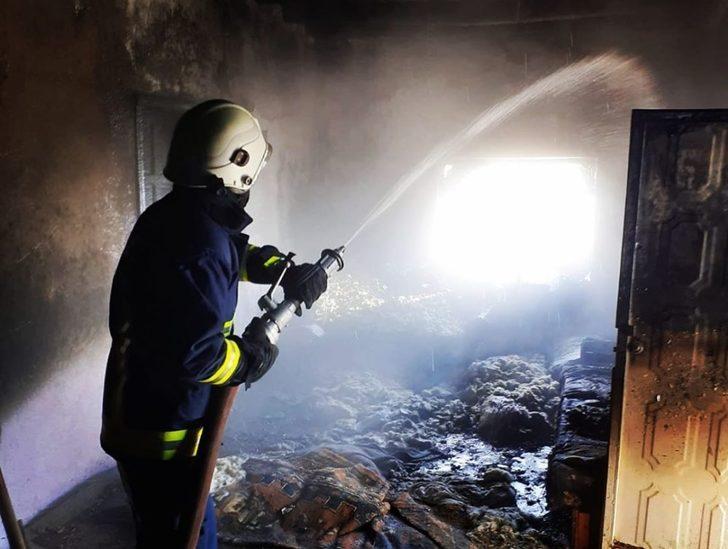 Gürpınar’da ev yangını G1