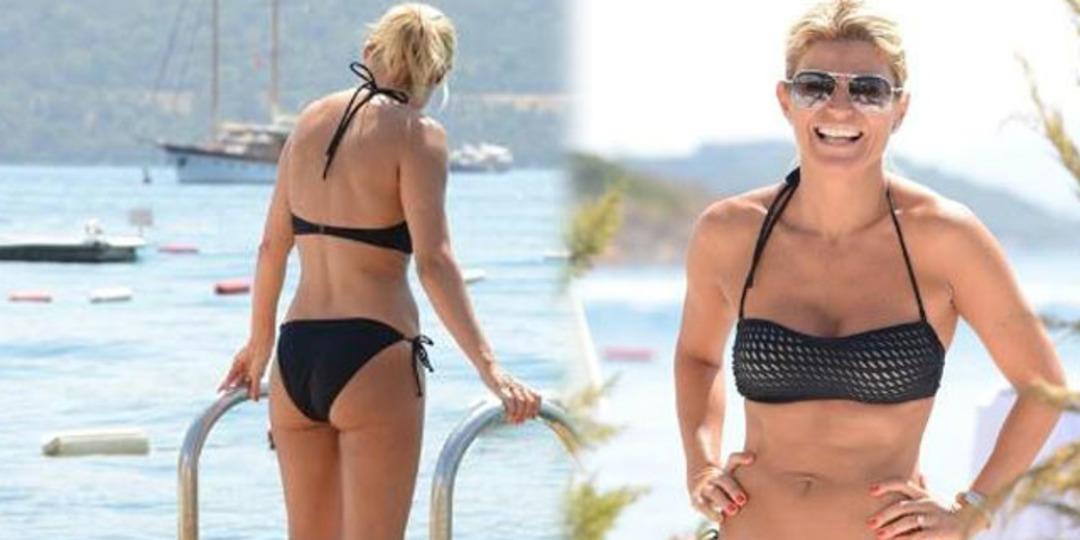 G&uuml;neş altında spor yaptı