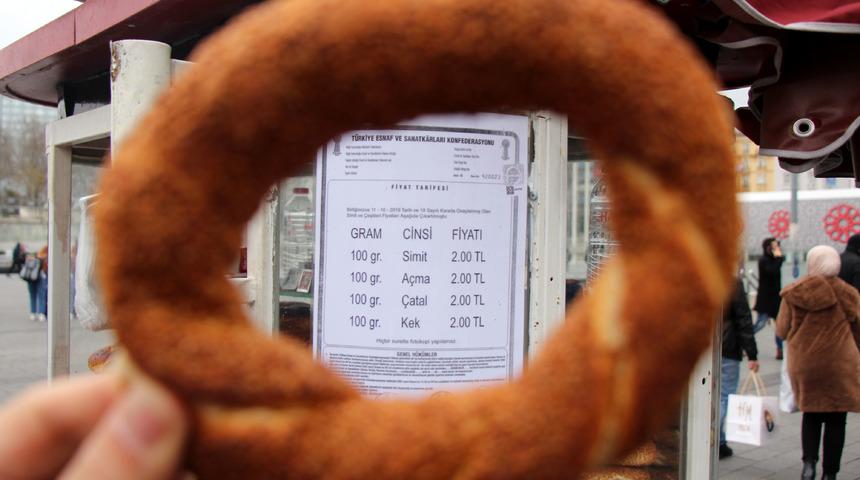 İstanbul'da simit fiyatlarına zam!