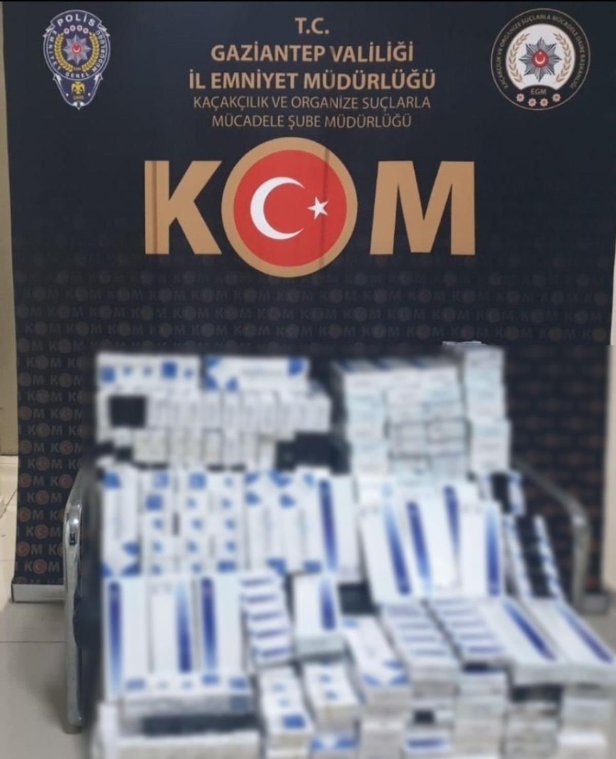 Gaziantep&rsquo;te 4 bin 200 paket ka&ccedil;ak sigara ele ge&ccedil;irildi