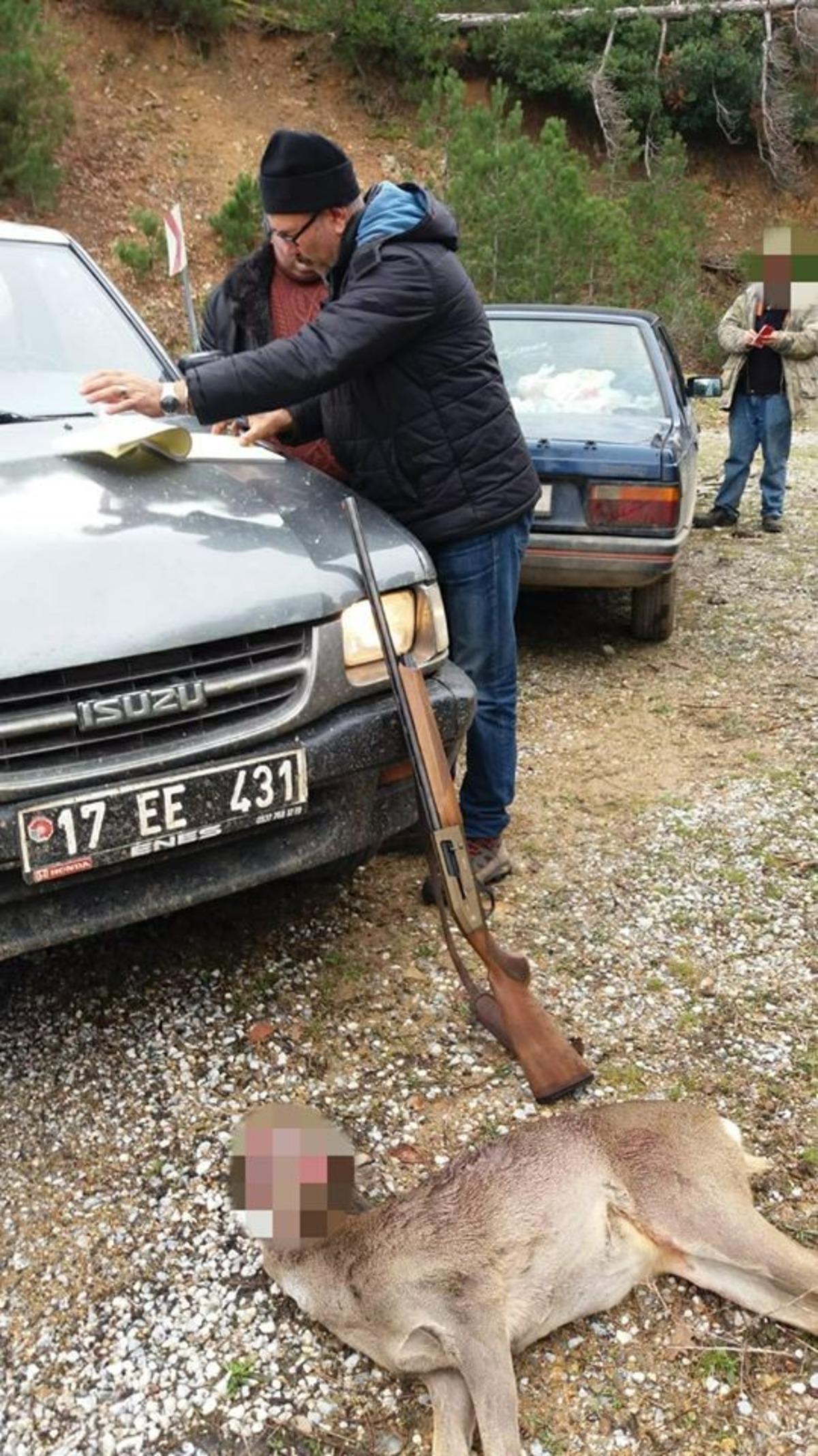 &Ccedil;anakkale&rsquo;de yasa dışı karaca avına 5 bin 583 lira para cezası