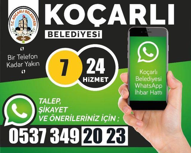 Koçarlı Belediyesi bir telefon kadar yakın