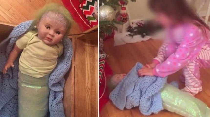 Kızına hediye ettiği bebeğin içinden çıkanlar şoke etti!