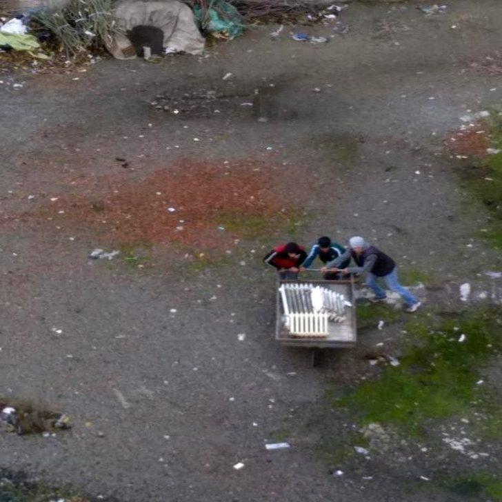 Kalorifer peteklerini çaldıklarını gören şaştı kaldı!  G1