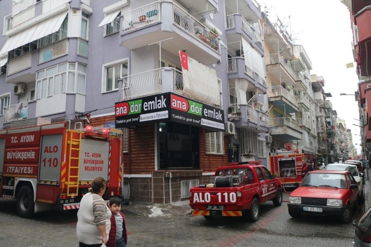 Aydın&rsquo;da aspirat&ouml;rden &ccedil;ıkan yangın korkuttu