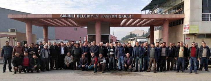 Salihli’de kamyoncu esnafı dertlerini anlattı G1