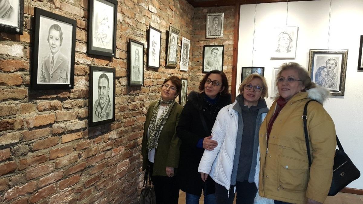 Eskişehirli ressam Salih Sel&rsquo;den &lsquo;Karakalem Portre Sergisi&rsquo;