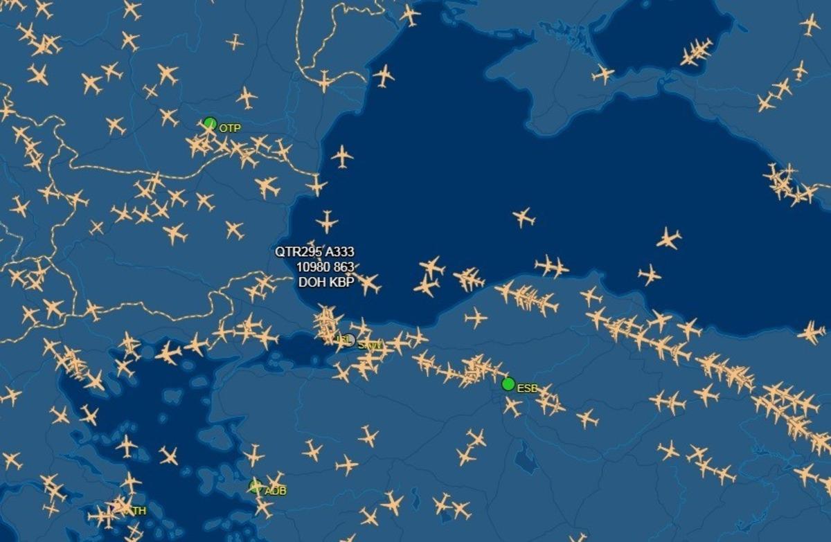 İstanbul'da u&ccedil;ak yoğunluğu