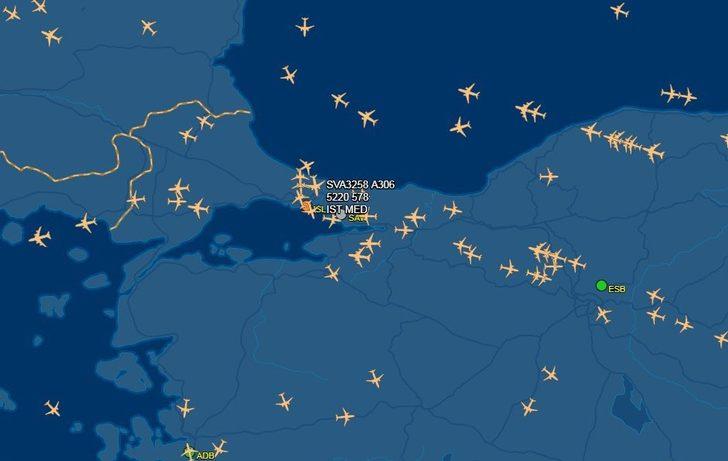 İstanbul'da uçak yoğunluğu G2