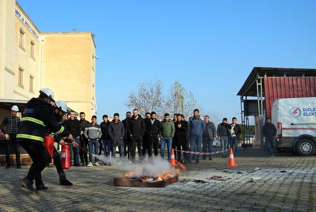 Dicle Elektrik’te yangın tatbikatı