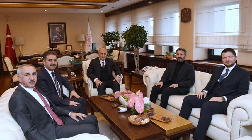 Adıyaman Milletvekilleri Bakan Turhan ile g&ouml;r&uuml;şt&uuml;