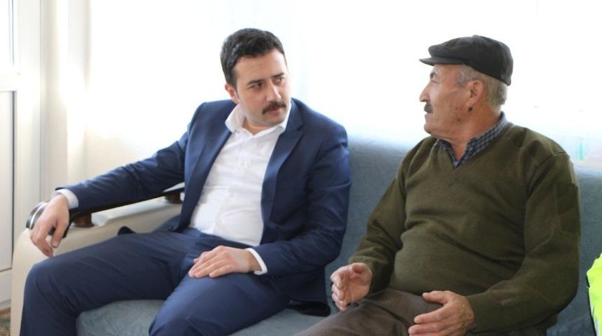 Kaymakam Fırat, Kıbrıs Gazisi’ni ziyaret etti