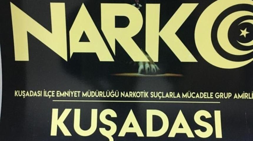 Kuşadası&rsquo;nda uyuşturucu operasyonu :1 g&ouml;zaltı