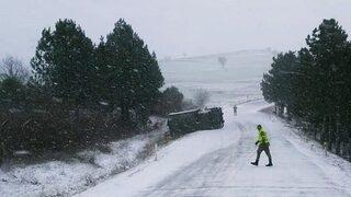 Tekirdağ’da askeri araç devrildi