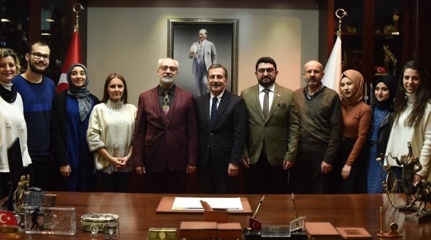 Yeşilay&rsquo;dan Başkan Ata&ccedil;&rsquo;a ziyaret