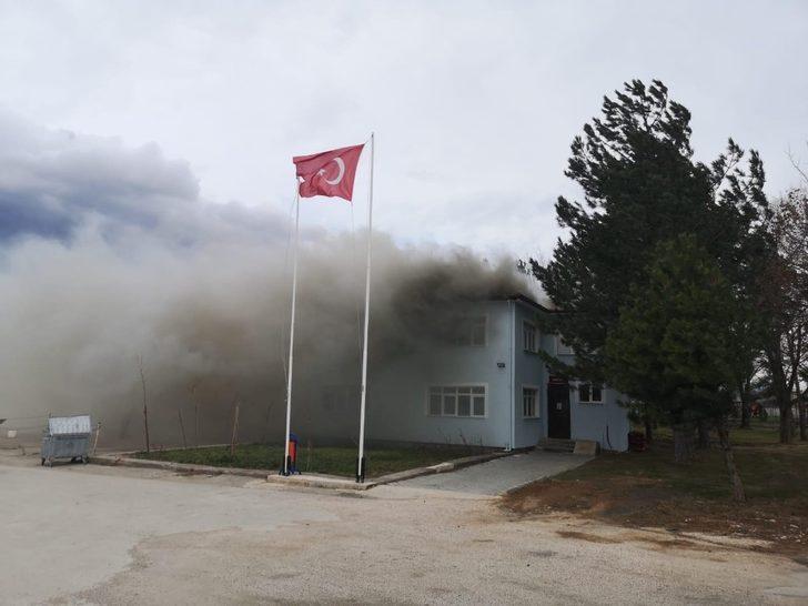 Tokat’ta çatı yangını G1