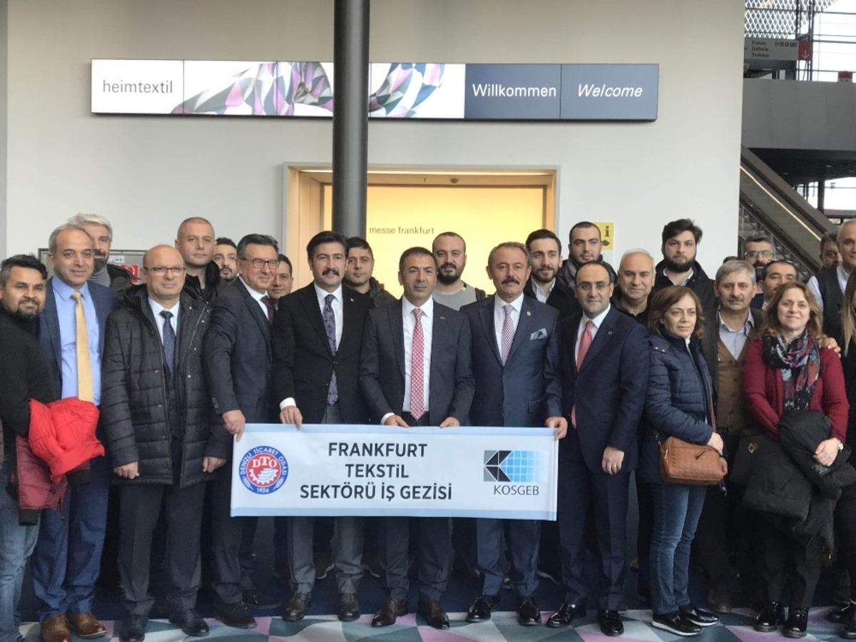 DTO heyeti tekstilin kalbinin attığı Heimtextil Fuarı&rsquo;na katıldı