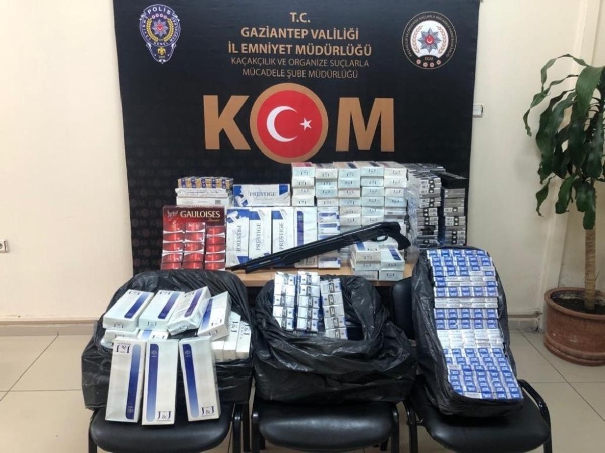 Kargoyla ka&ccedil;ak sigara sevkıyatına darbe