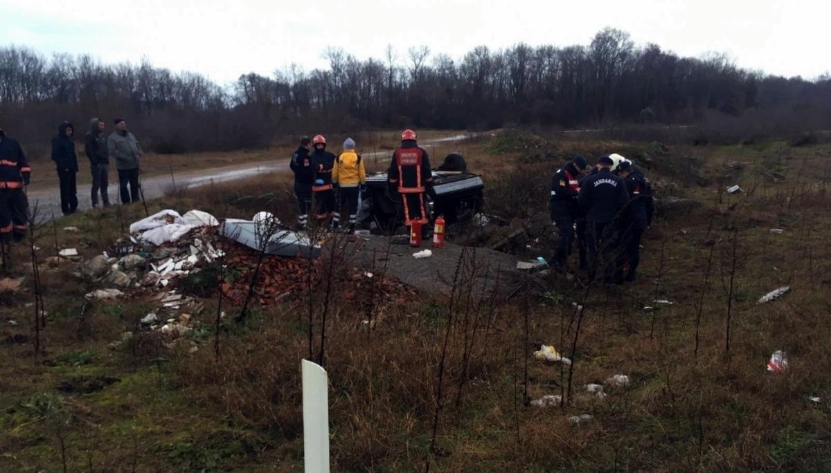 Sakarya&rsquo;da feci kaza! Otomobil takla attı: 1 &ouml;l&uuml;