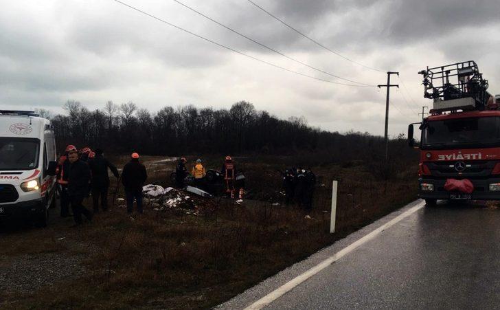 Sakarya’da feci kaza! Otomobil takla attı: 1 ölü G3