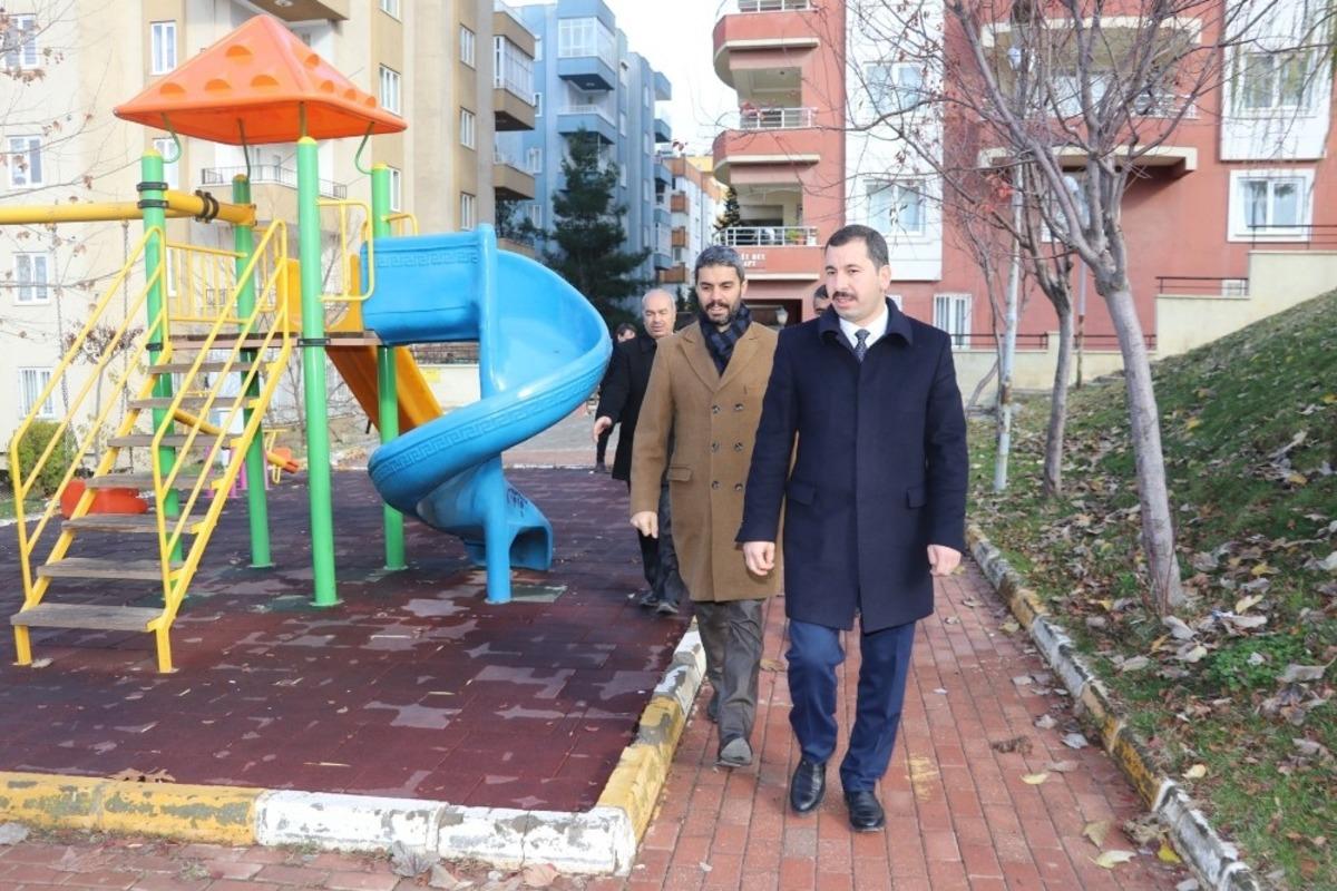 Başkan Baydilli alanda &ccedil;alışmaları inceledi