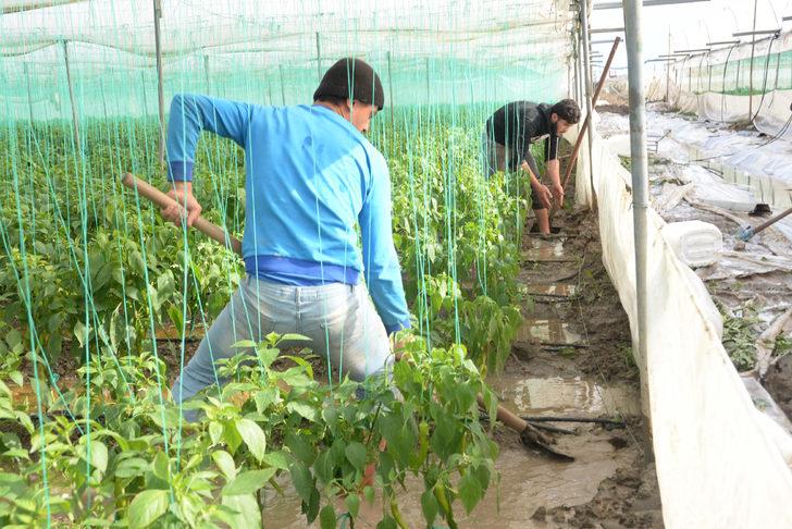 Mersin'de çökme meydana gelen yol, ulaşıma kapatıldı (3) G2