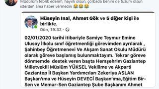 AK Partili eski Gaziantep Milletvekili Şamil Tayyar gündeme getirmişti! Sosyal medya teşekkürü görevden aldırdı