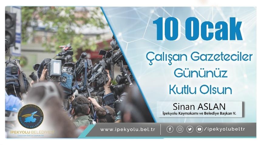 Kaymakam Aslan’dan 10 Ocak Çalışan Gazeteciler Günü mesajı