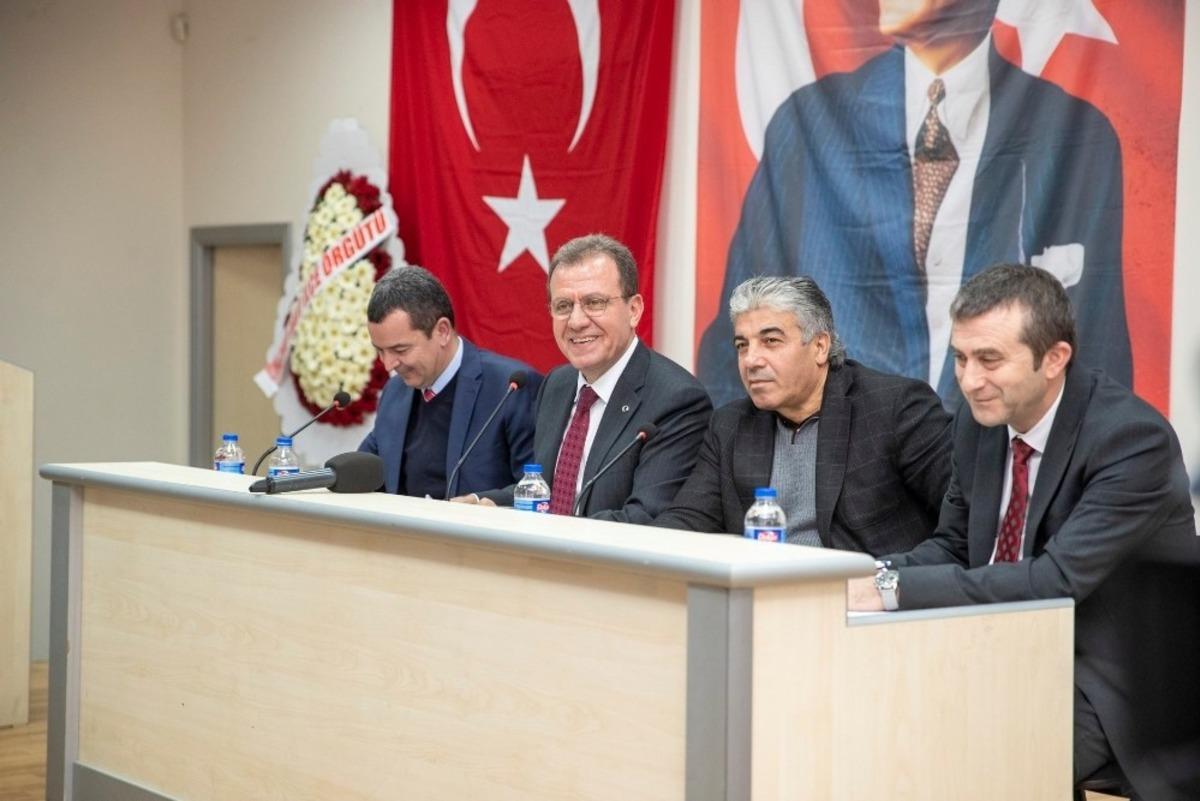 Se&ccedil;er, Mut&rsquo;ta muhtarlarla buluştu