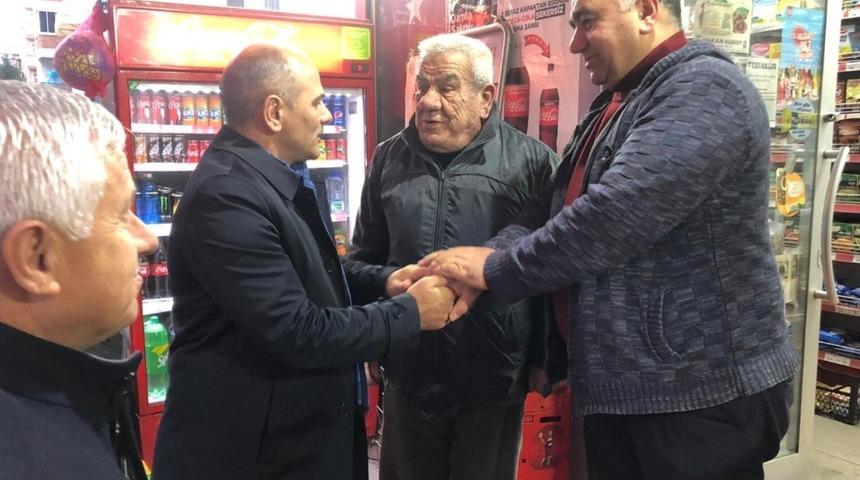 Başkan S&ouml;ğ&uuml;t esnafı dinledi