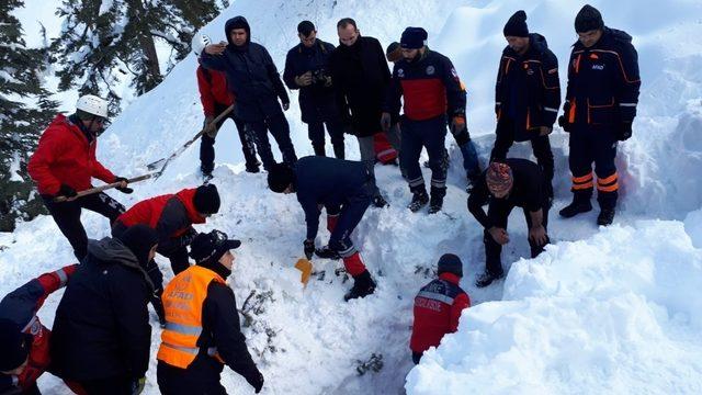 Çığda kaybolan işçinin cesedi bulundu