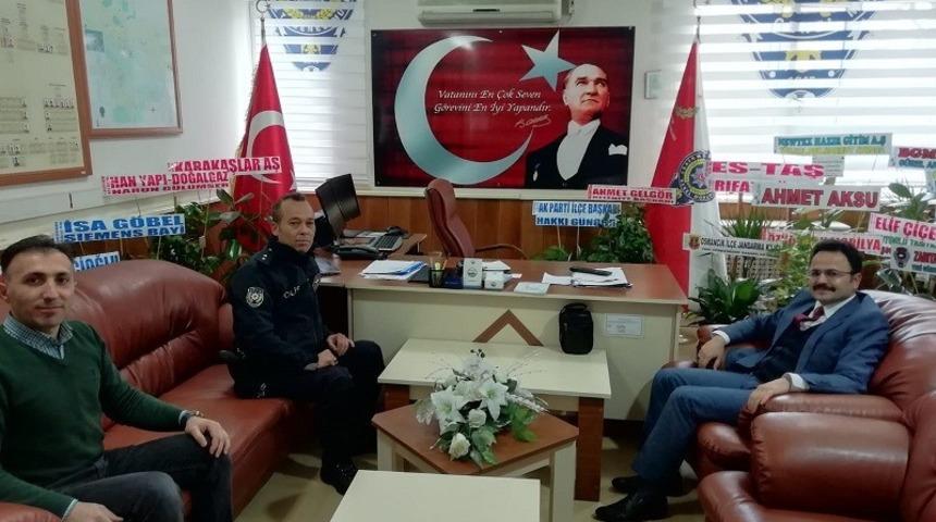 Kaymakam Alkan Emniyet M&uuml;d&uuml;r&uuml;&rsquo;n&uuml; ziyaret etti