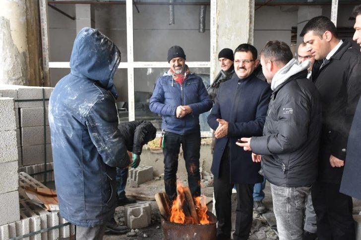 Kaymakam Doğramacı, hastane inşaatında incelemelerde bulundu G3