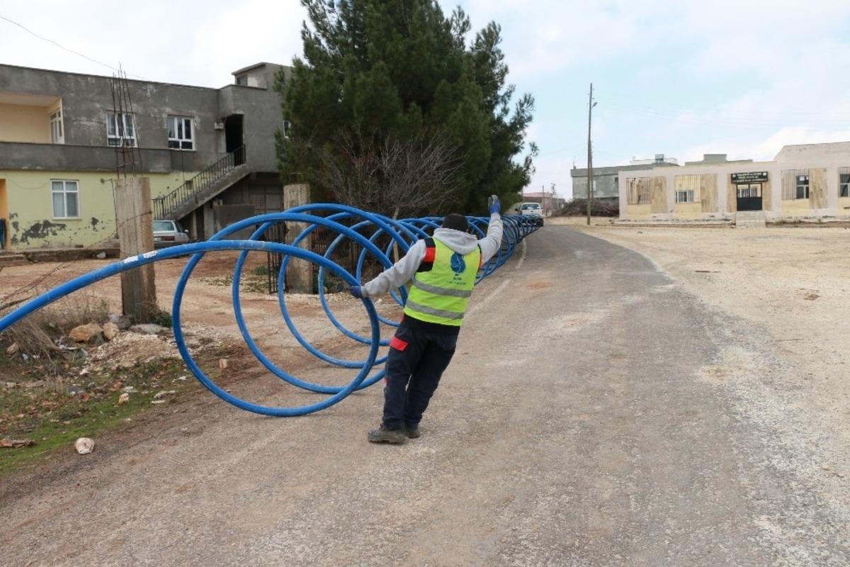 İ&ccedil;me suyu hat d&ouml;şeme &ccedil;alışmalarını devam ediyor
