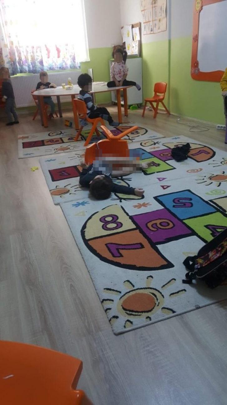 Anaokulunda dehşete düşüren görüntü! Arkadaşlarının önünde yarı çıplak halde... G2