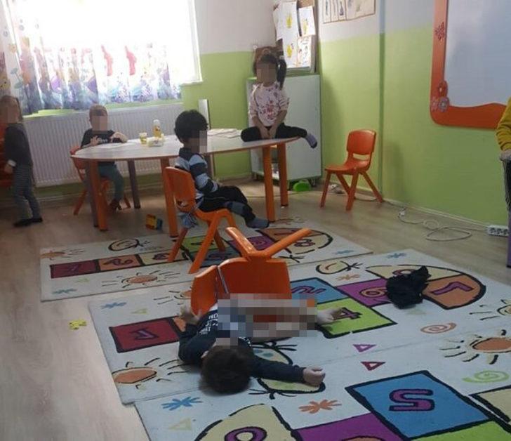 Anaokulunda dehşete düşüren görüntü! Arkadaşlarının önünde yarı çıplak halde... G1