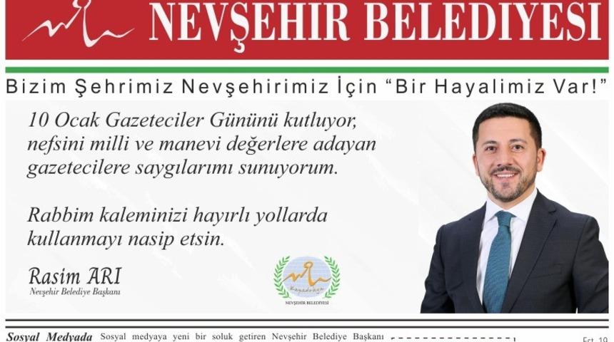 Başkan Arı&rsquo;dan 10 Ocak &Ccedil;alışan Gazeteciler G&uuml;n&uuml; mesajı