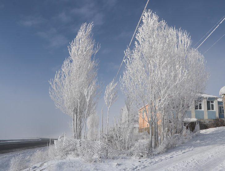 Çaldıran eksi 23 derece! Kıyafetler  buz tuttu G5
