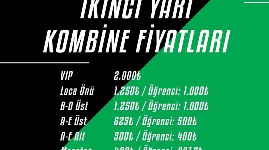 Denizlispor&rsquo;da ikinci yarı kombine bilet fiyatları a&ccedil;ıklandı