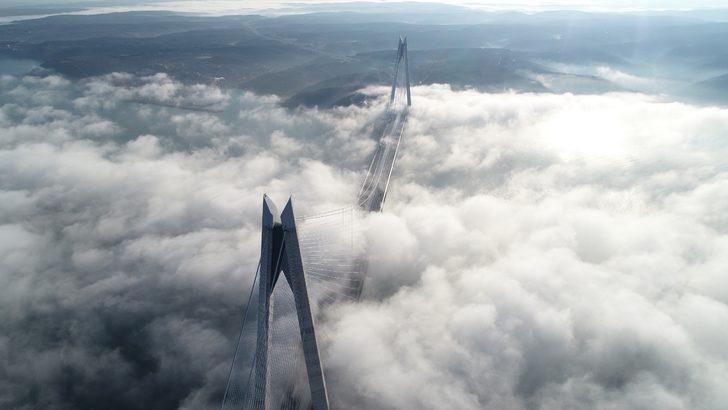 Sis altındaki Yavuz Sultan Selim Köprüsü havadan fotoğraflandı G3