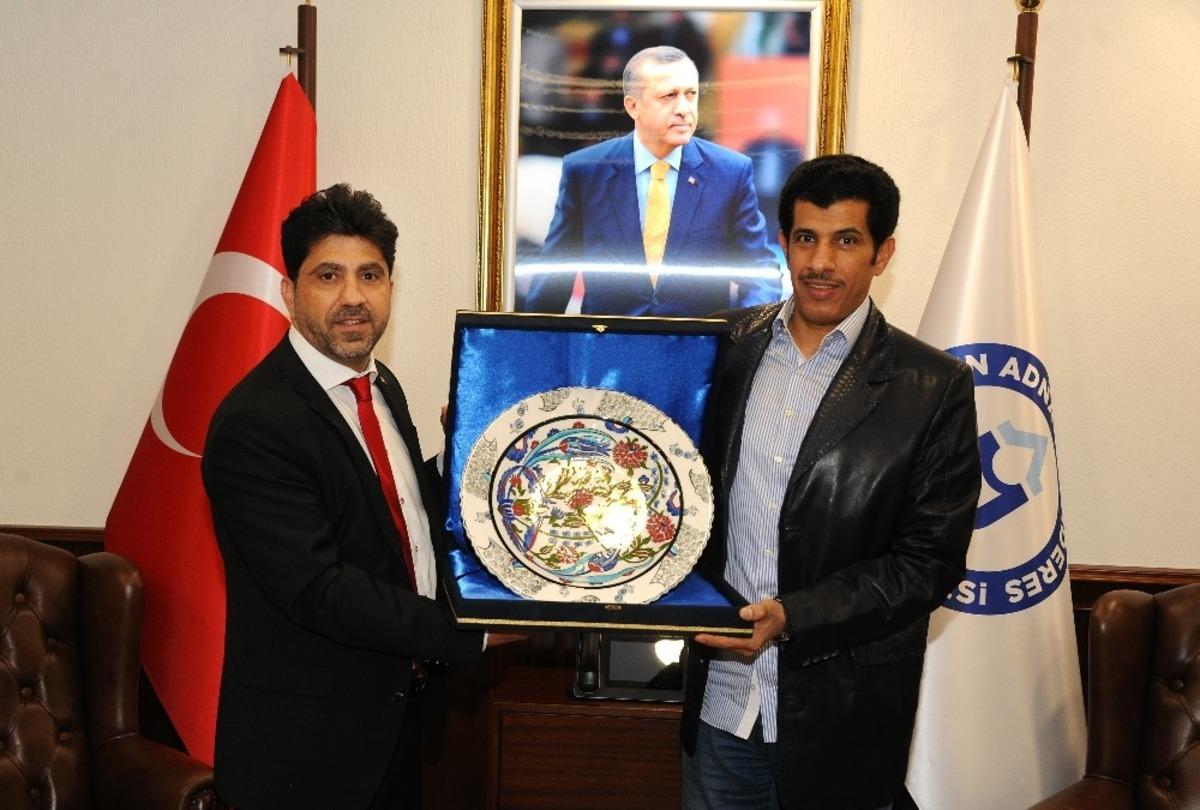 Katar B&uuml;y&uuml;kel&ccedil;isinden Rekt&ouml;r Aldemir&rsquo;e ziyaret