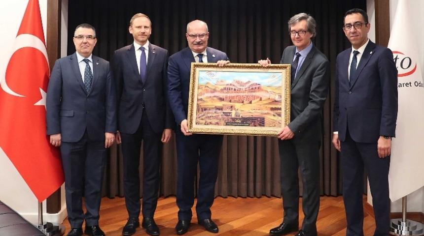 Avusturya Büyükelçisi Wimmer’dan ATO Başkanı Baran’a ziyaret