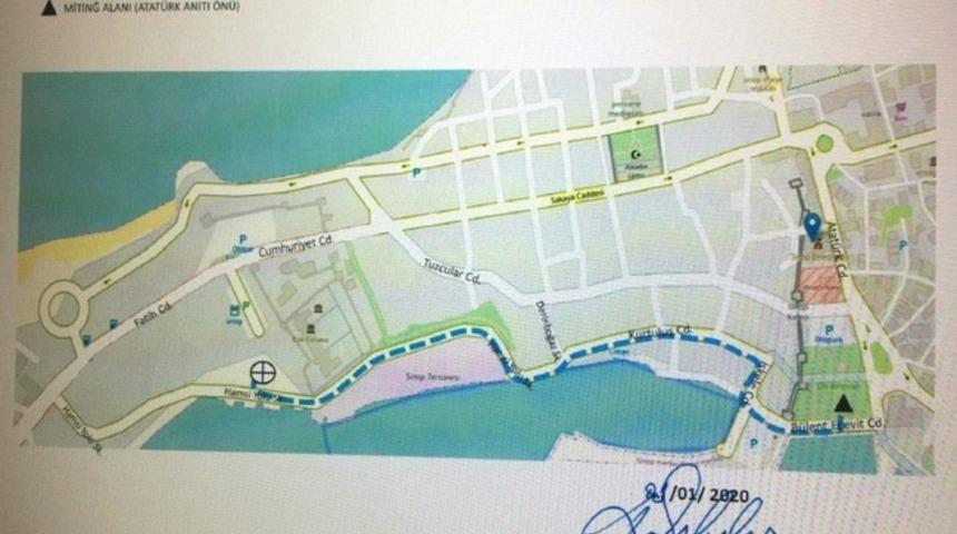 Sinop&rsquo;ta g&ouml;steri ve y&uuml;r&uuml;y&uuml;ş g&uuml;zerg&acirc;hları belirlendi