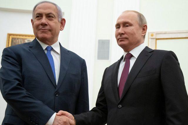 İsrail Başbakanı Binyamin Netanyahu ve Rus lider Vladimir Putin