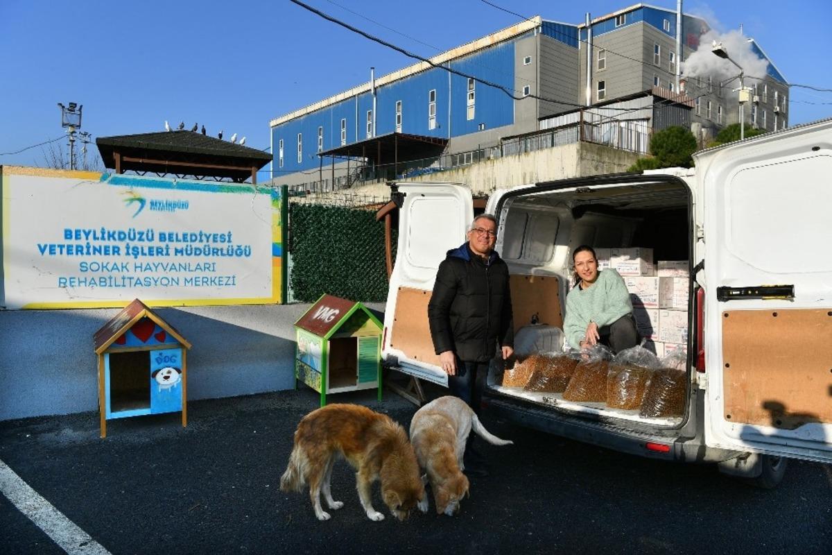 Beylikd&uuml;z&uuml; Hayvan Bakımevi&rsquo;ne 500 kilo mama bağışı