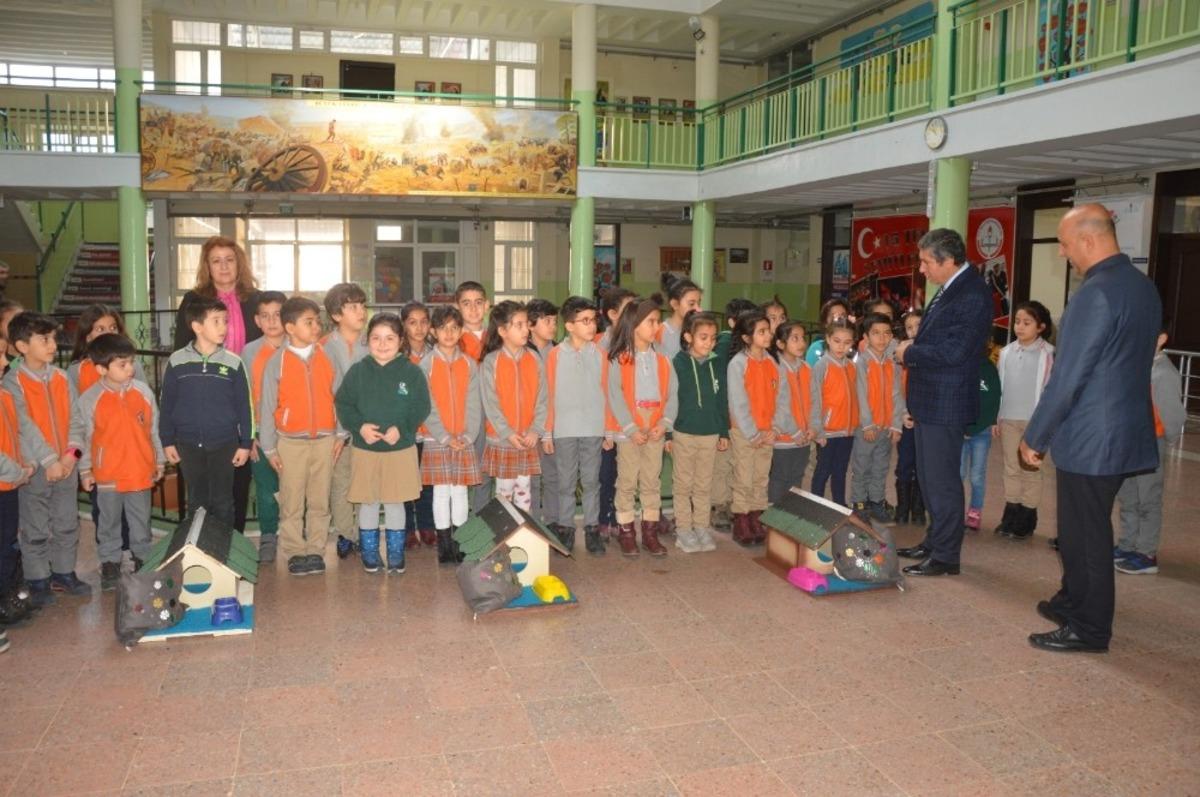 Minik &ouml;ğrencilerin Kedi sevgisi