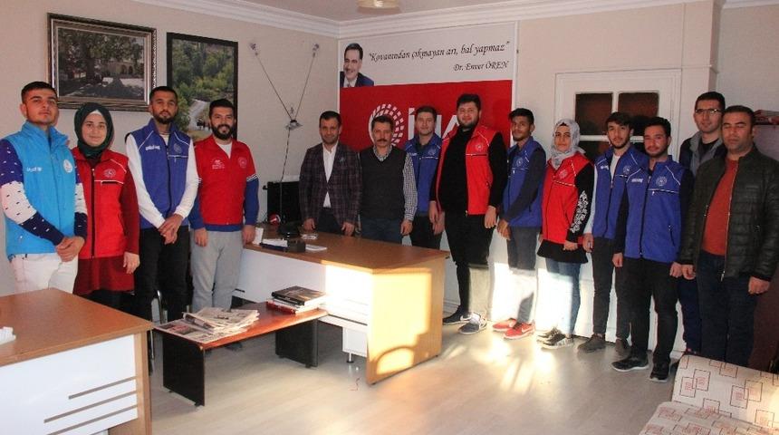 Gen&ccedil;lerden İHA&rsquo;ya ziyaret